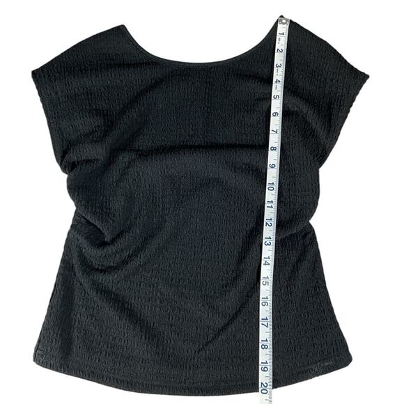 ASTR The Label Size Small Black Fitted Square Low Back Rushed Sides NWT - Picture 7 of 10